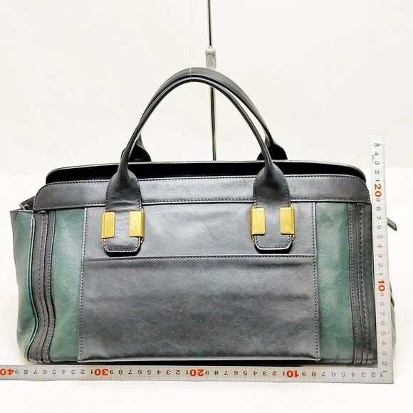 CHLOE CROC GREEN-leather shoulder bag – GRAFEA Chloe Hand Bag Green Leather 3279489
